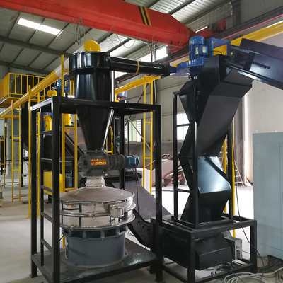 Batería de litio seca del pedazo completamente automático de encargo que recicla el equipo, polvo negro de la batería de litio que recicla el equipo